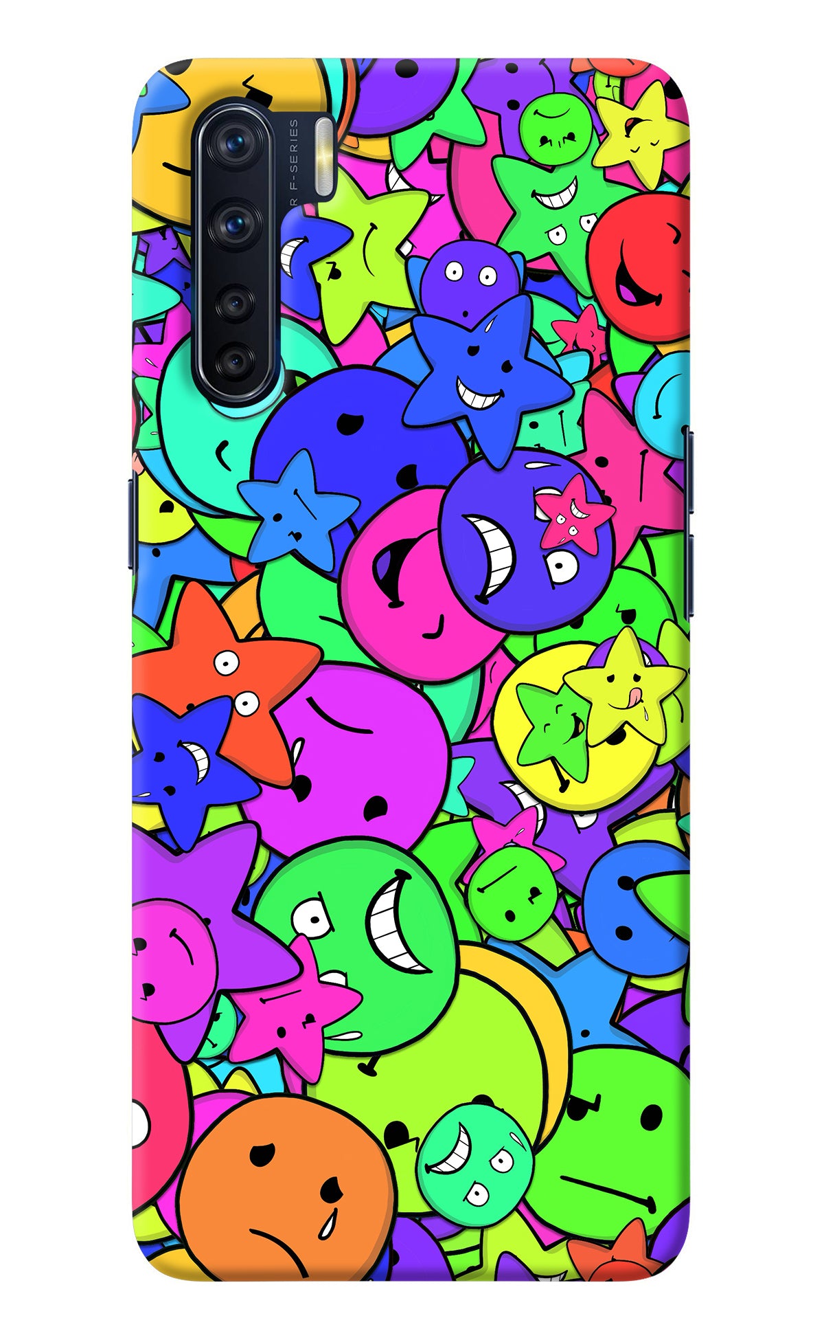 Fun Doodle Oppo F15 Back Cover