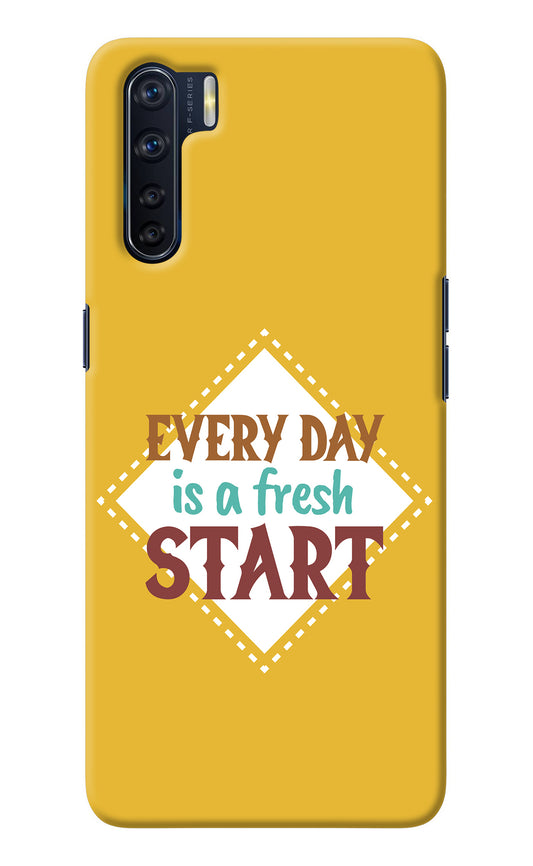 Every day is a Fresh Start Oppo F15 Back Cover