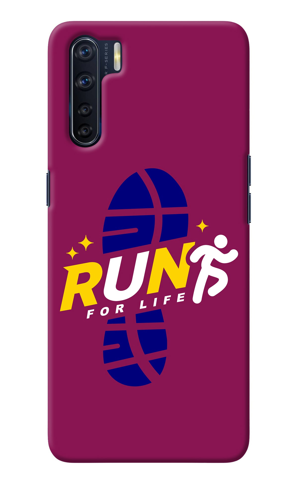 Run for Life Oppo F15 Back Cover