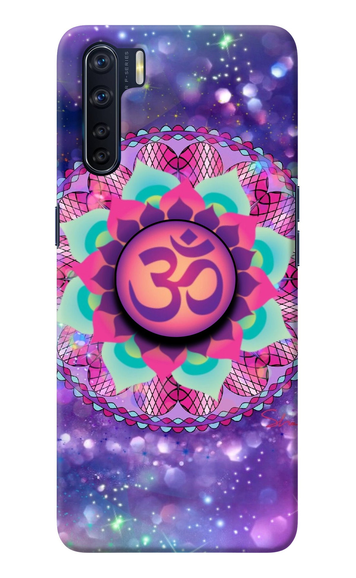 Om Purple Oppo F15 Pop Case