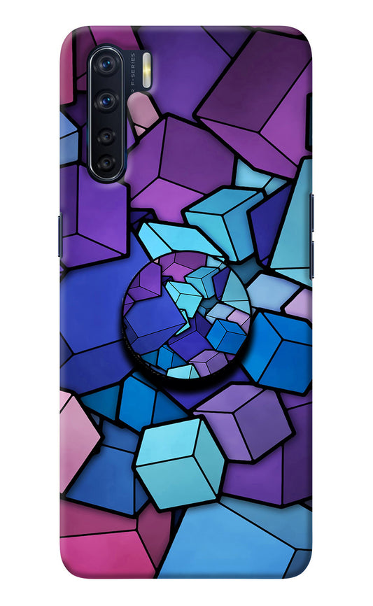 Cubic Abstract Oppo F15 Pop Case