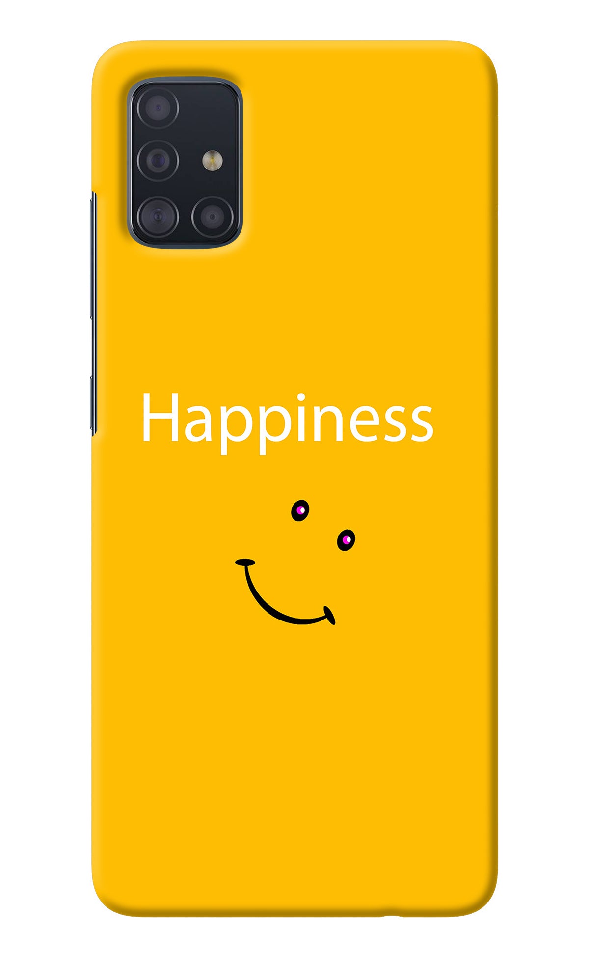 Happiness With Smiley Samsung A51 Back Cover