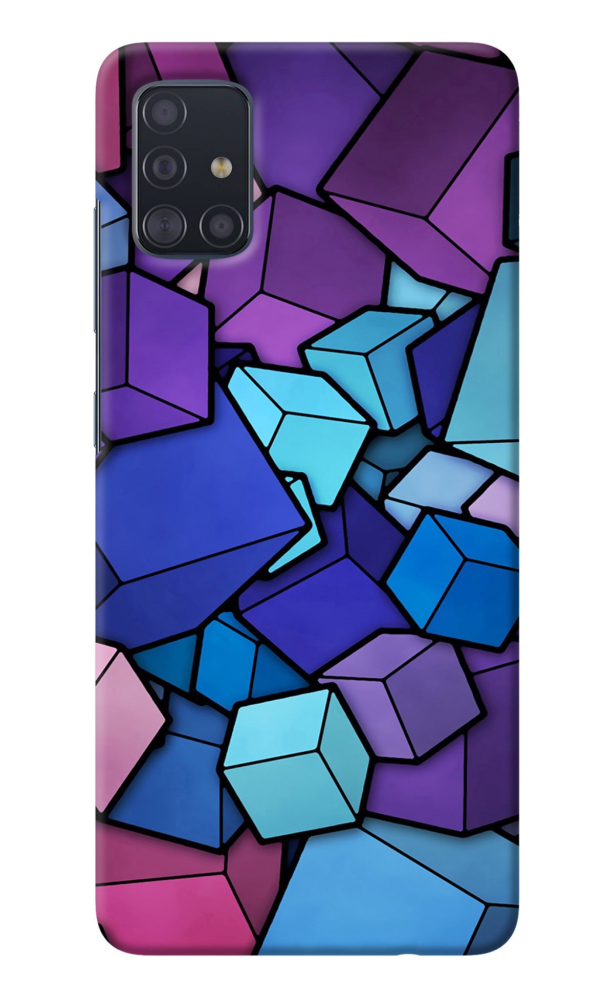 Cubic Abstract Samsung A51 Back Cover