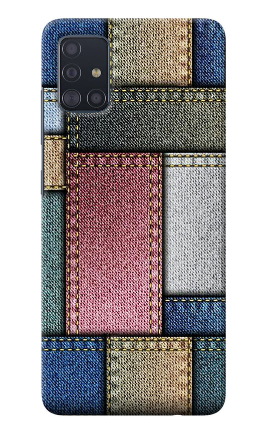 Multicolor Jeans Samsung A51 Back Cover