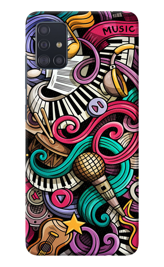 Music Abstract Samsung A51 Back Cover