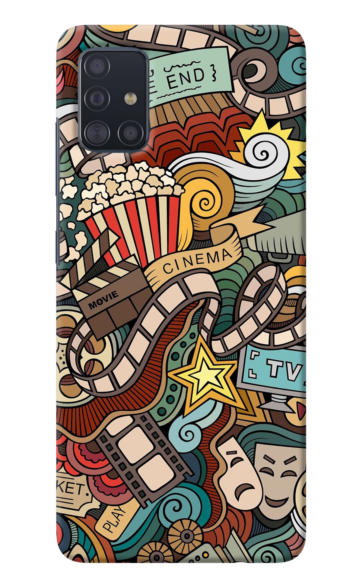 Cinema Abstract Samsung A51 Back Cover