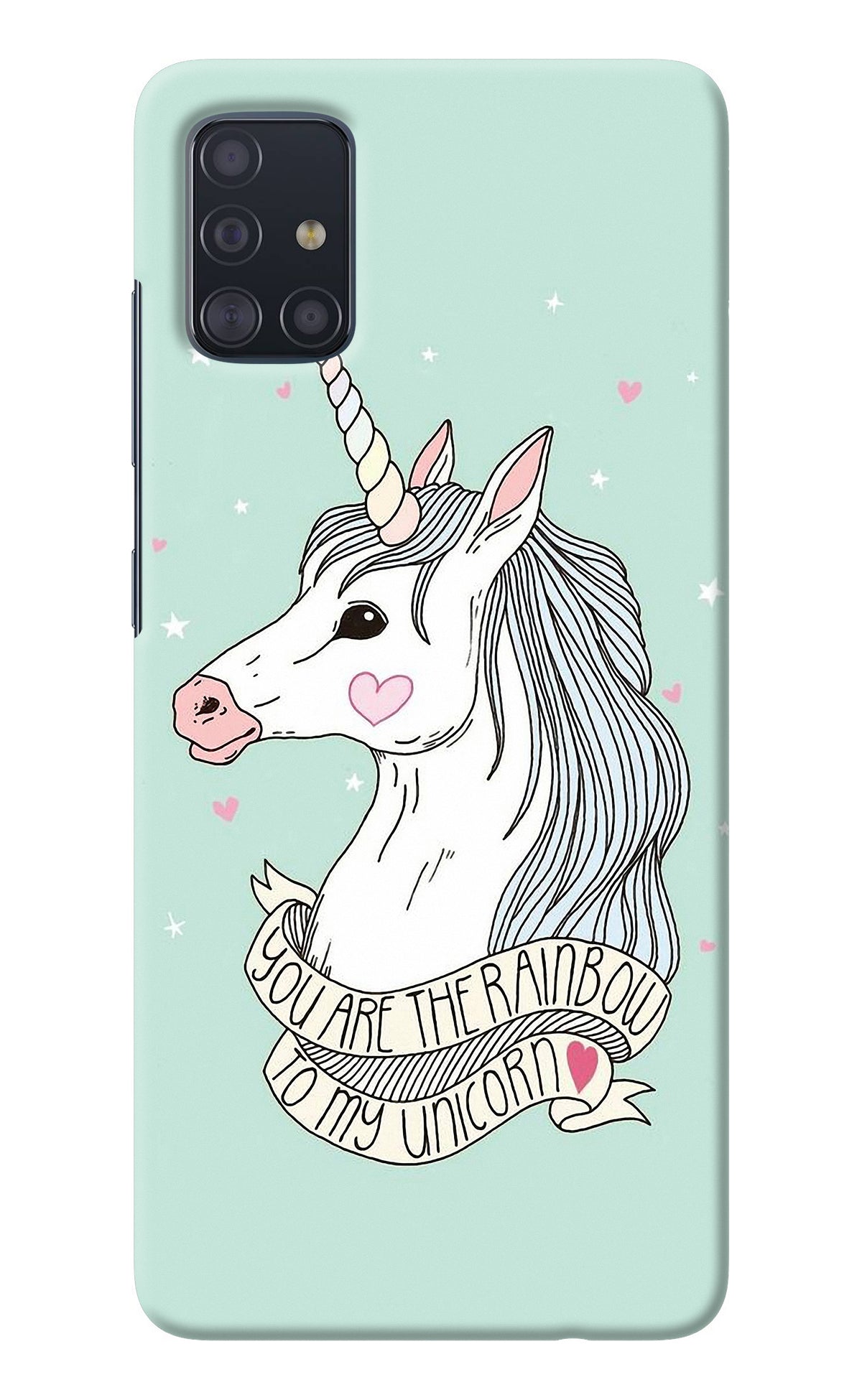 Unicorn Wallpaper Samsung A51 Back Cover