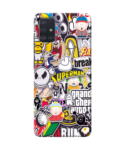 Sticker Bomb Samsung A51 Back Cover