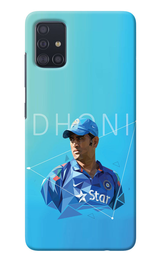 Dhoni Artwork Samsung A51 Back Cover