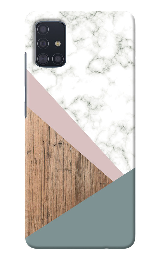 Marble wood Abstract Samsung A51 Back Cover