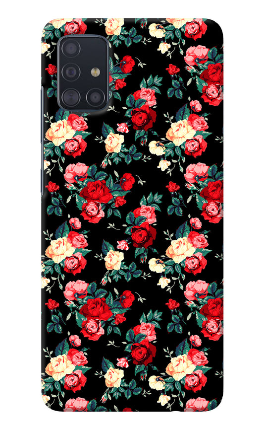 Rose Pattern Samsung A51 Back Cover