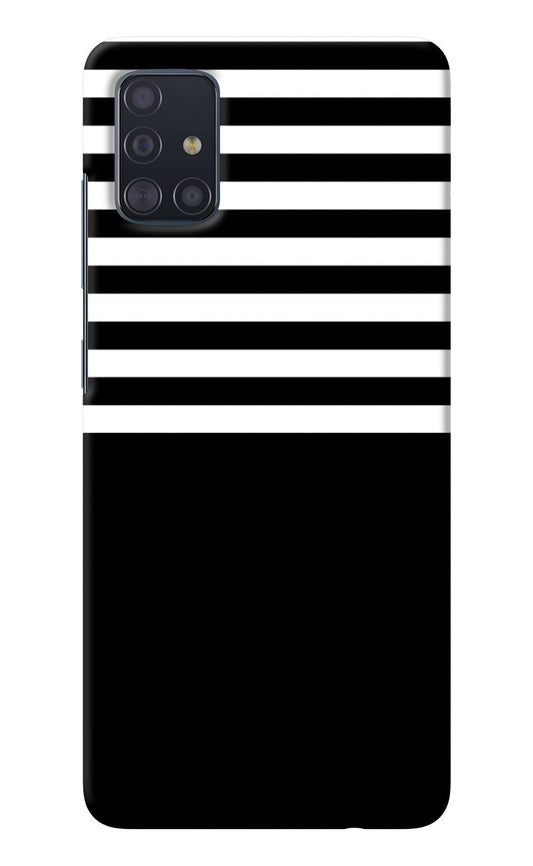 Black and White Print Samsung A51 Back Cover