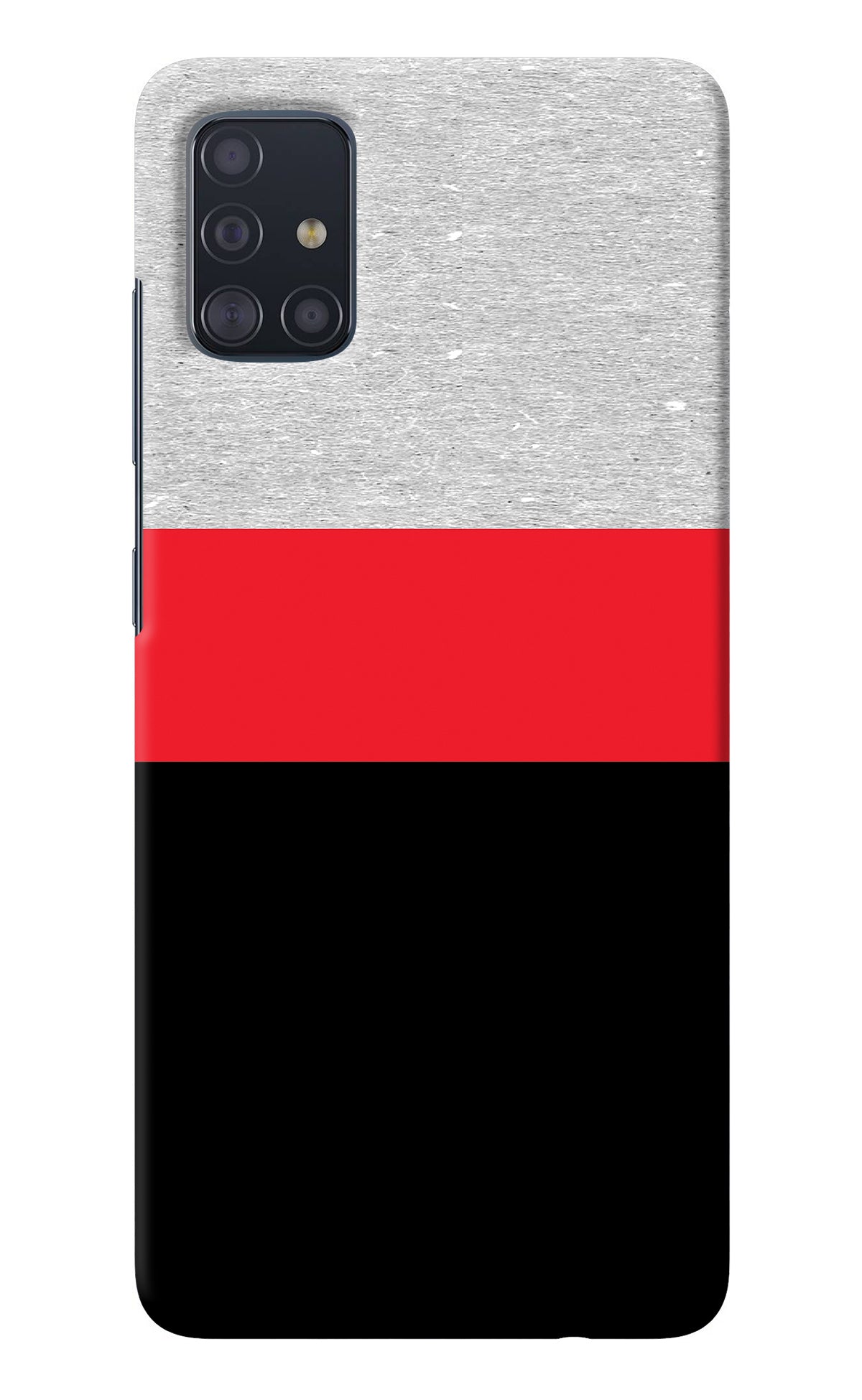 Tri Color Pattern Samsung A51 Back Cover