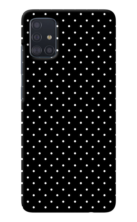 White Dots Samsung A51 Back Cover