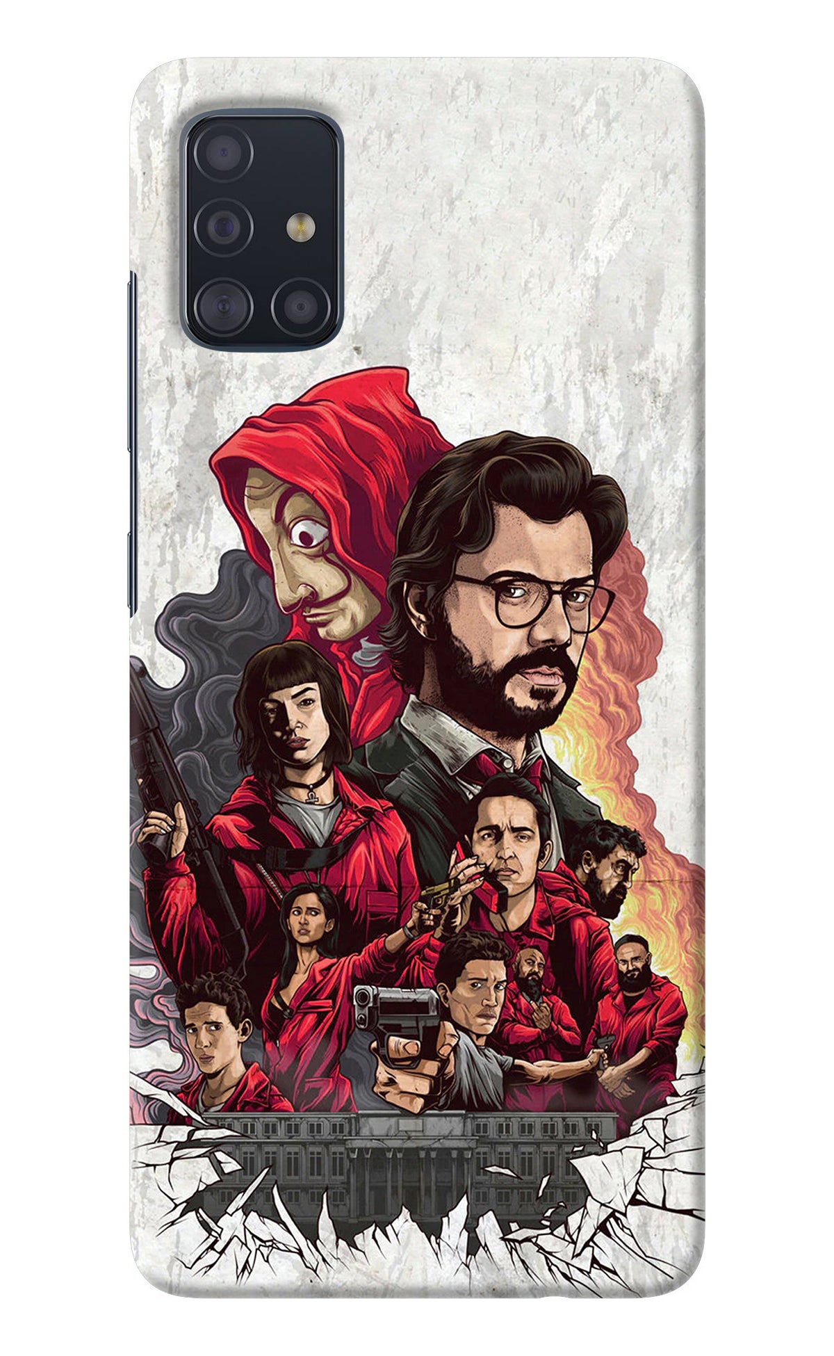 Money Heist Artwork Samsung A51 Back Cover