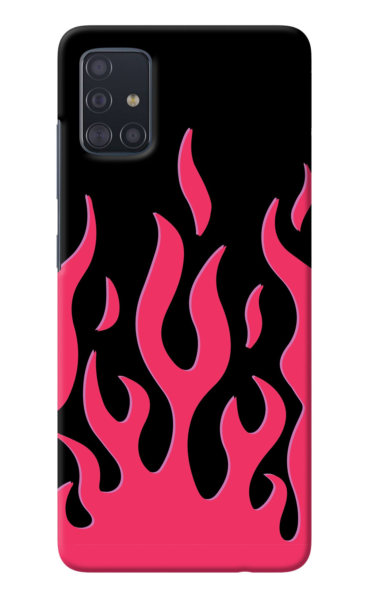 Fire Flames Samsung A51 Back Cover