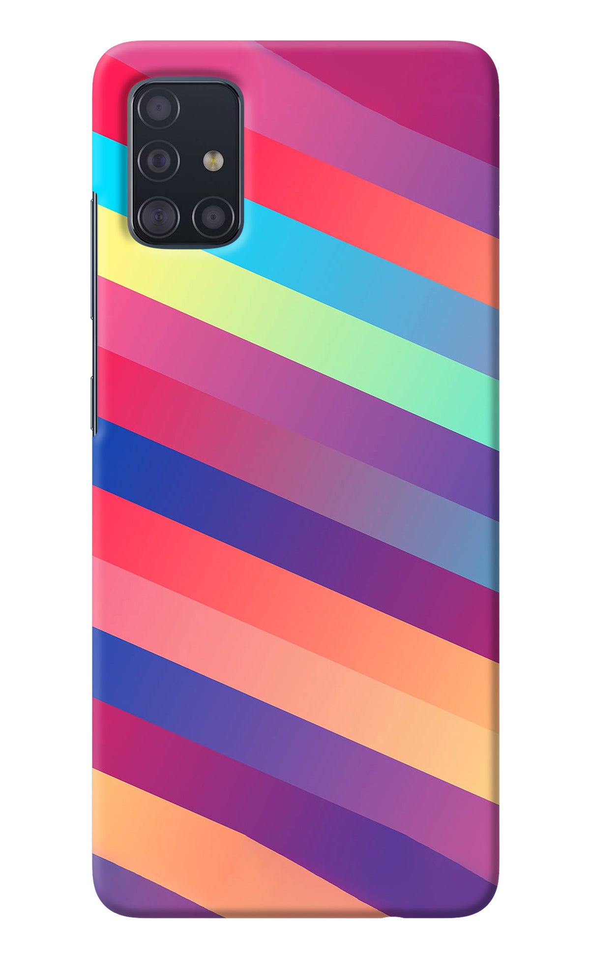 Stripes color Samsung A51 Back Cover