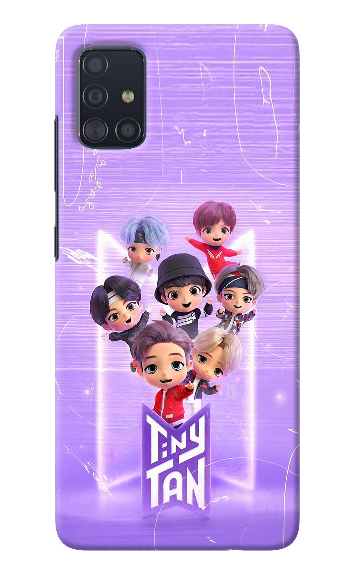 BTS Tiny Tan Samsung A51 Back Cover