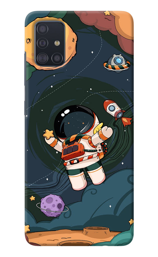 Cartoon Astronaut Samsung A51 Back Cover