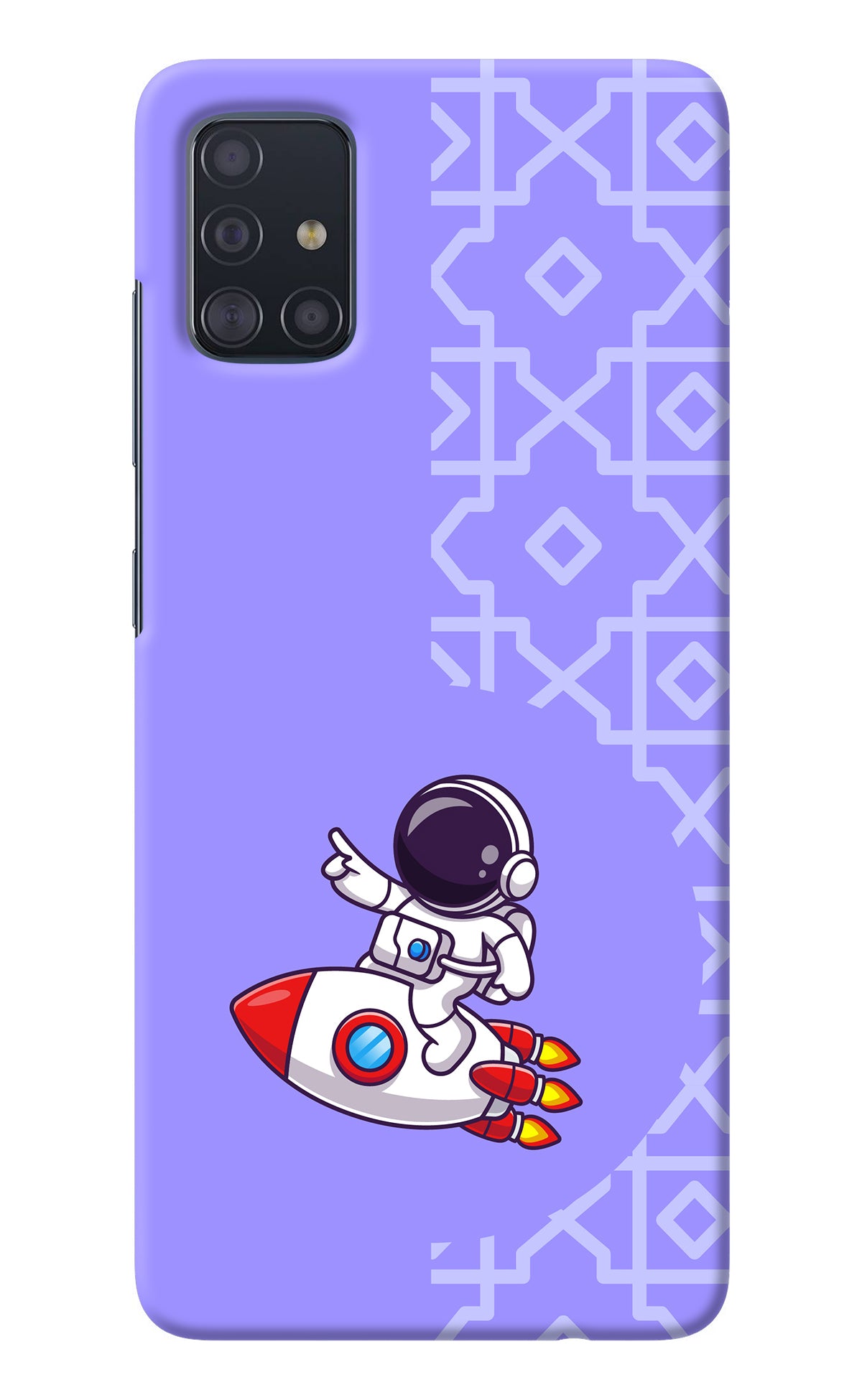 Cute Astronaut Samsung A51 Back Cover