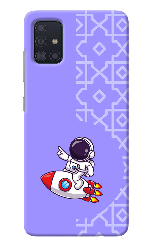 Cute Astronaut Samsung A51 Back Cover