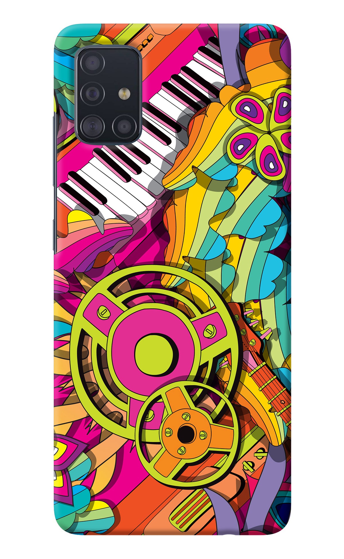 Music Doodle Samsung A51 Back Cover