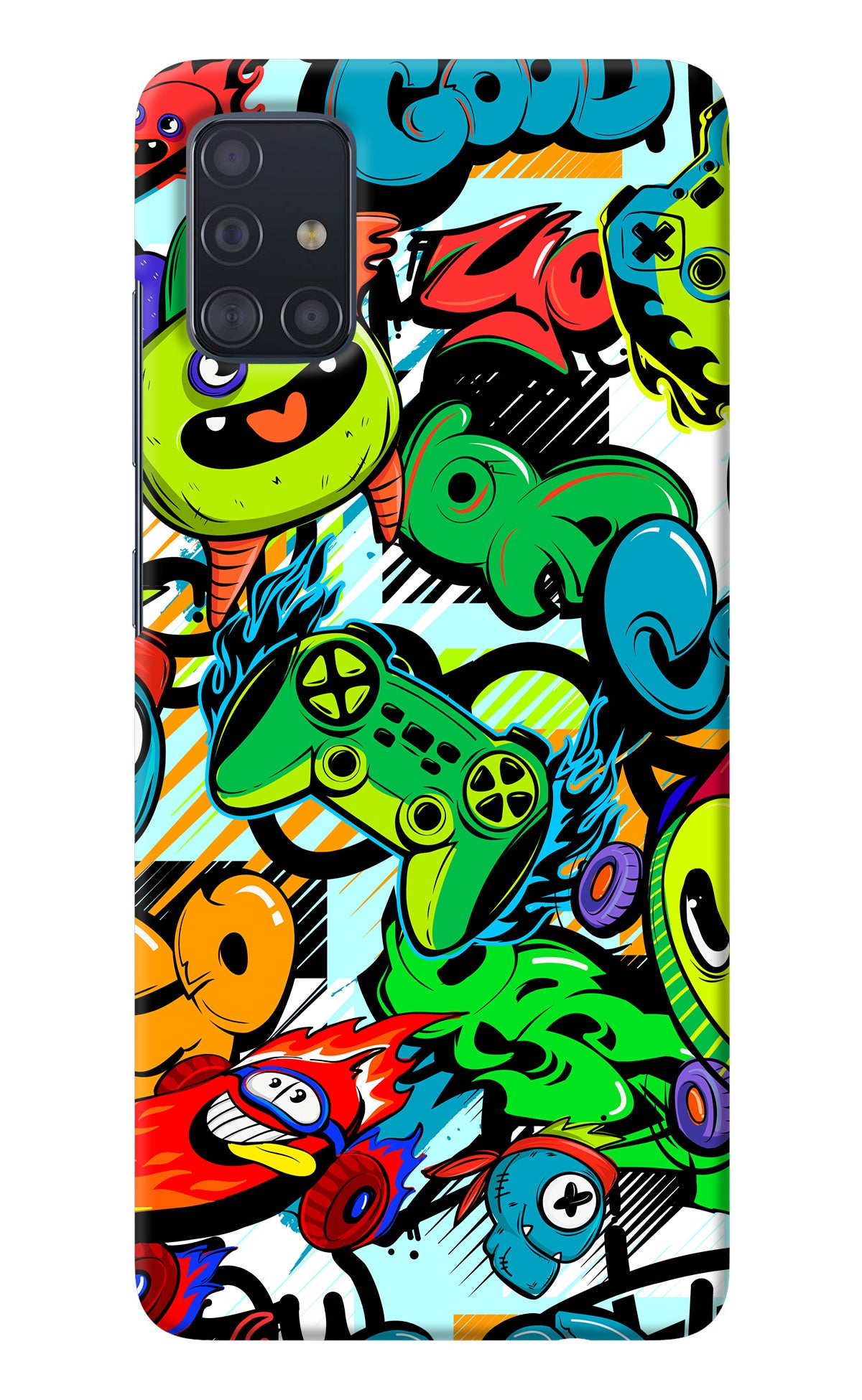 Game Doodle Samsung A51 Back Cover