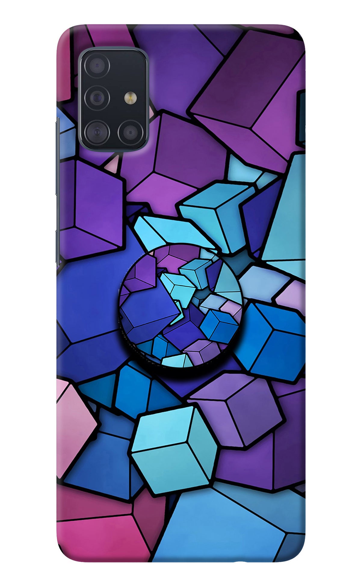 Cubic Abstract Samsung A51 Pop Case