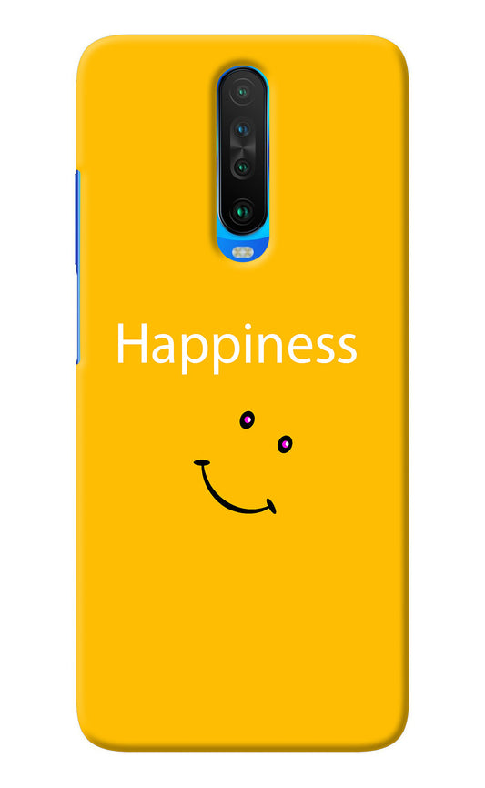 Happiness With Smiley Poco X2 Back Cover