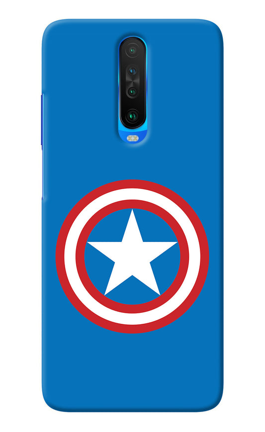 Captain America Logo Poco X2 Back Cover