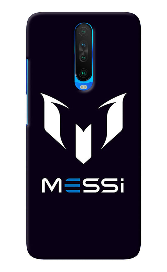 Messi Logo Poco X2 Back Cover