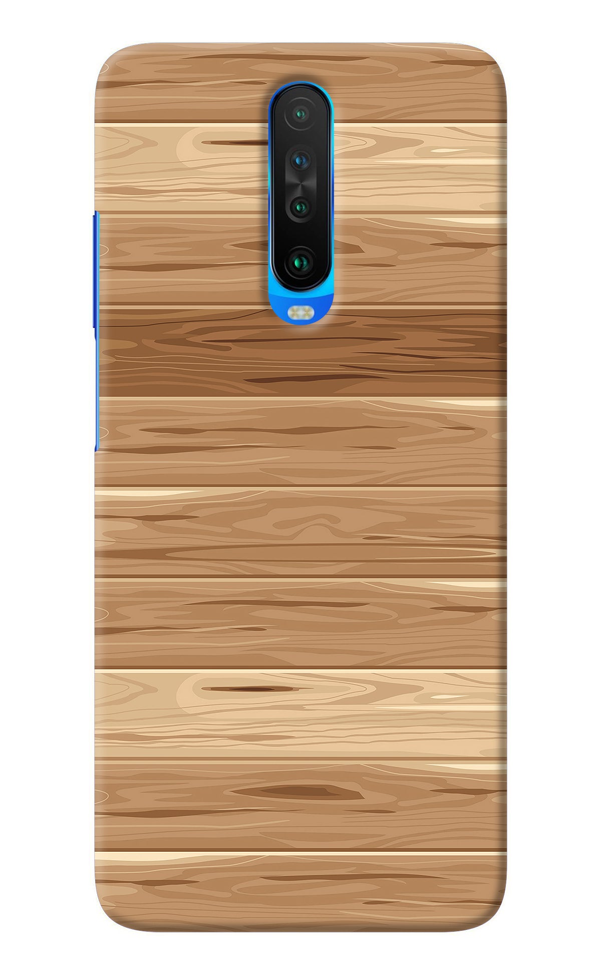 Wooden Vector Poco X2 Back Cover