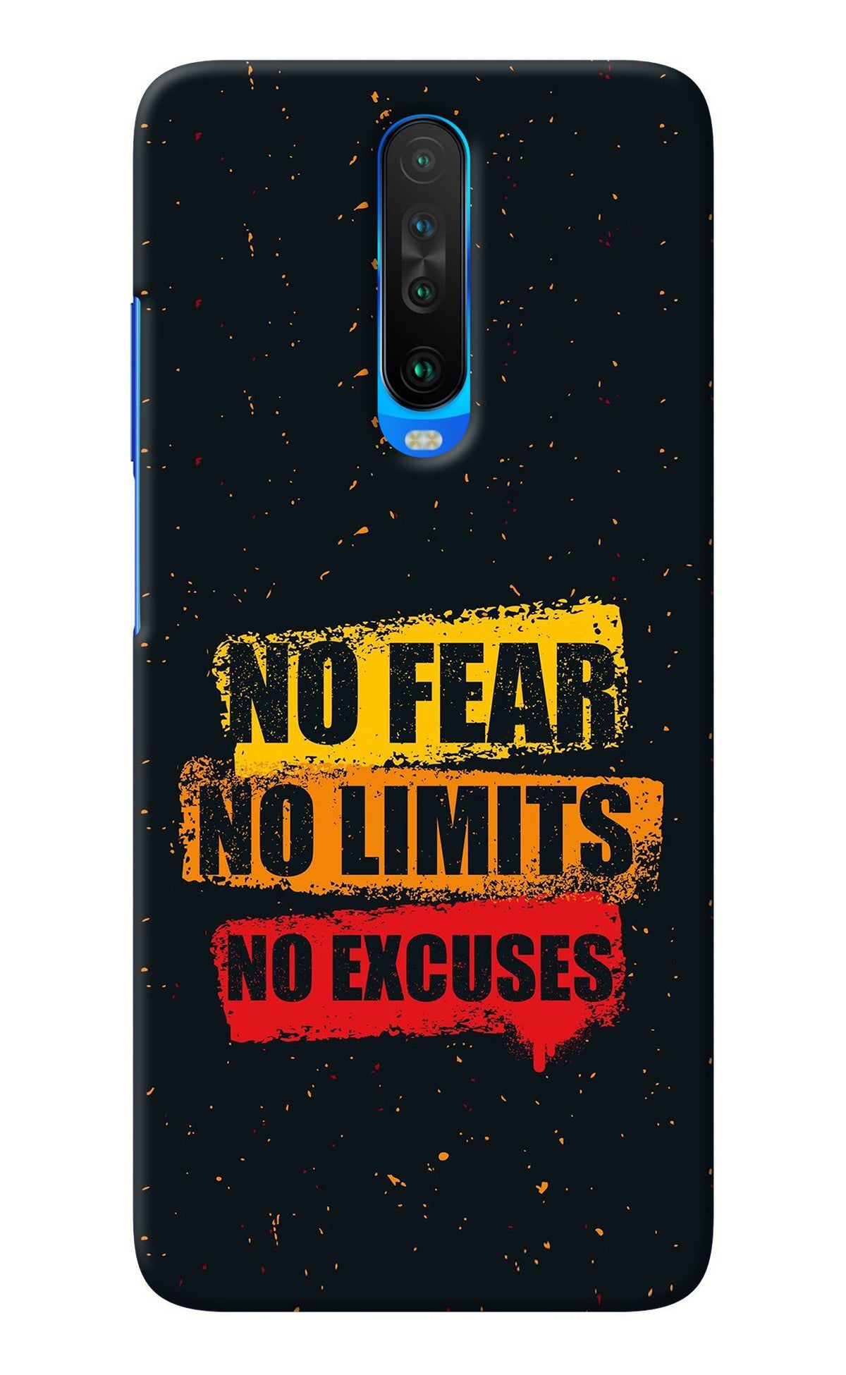 No Fear No Limits No Excuse Poco X2 Back Cover