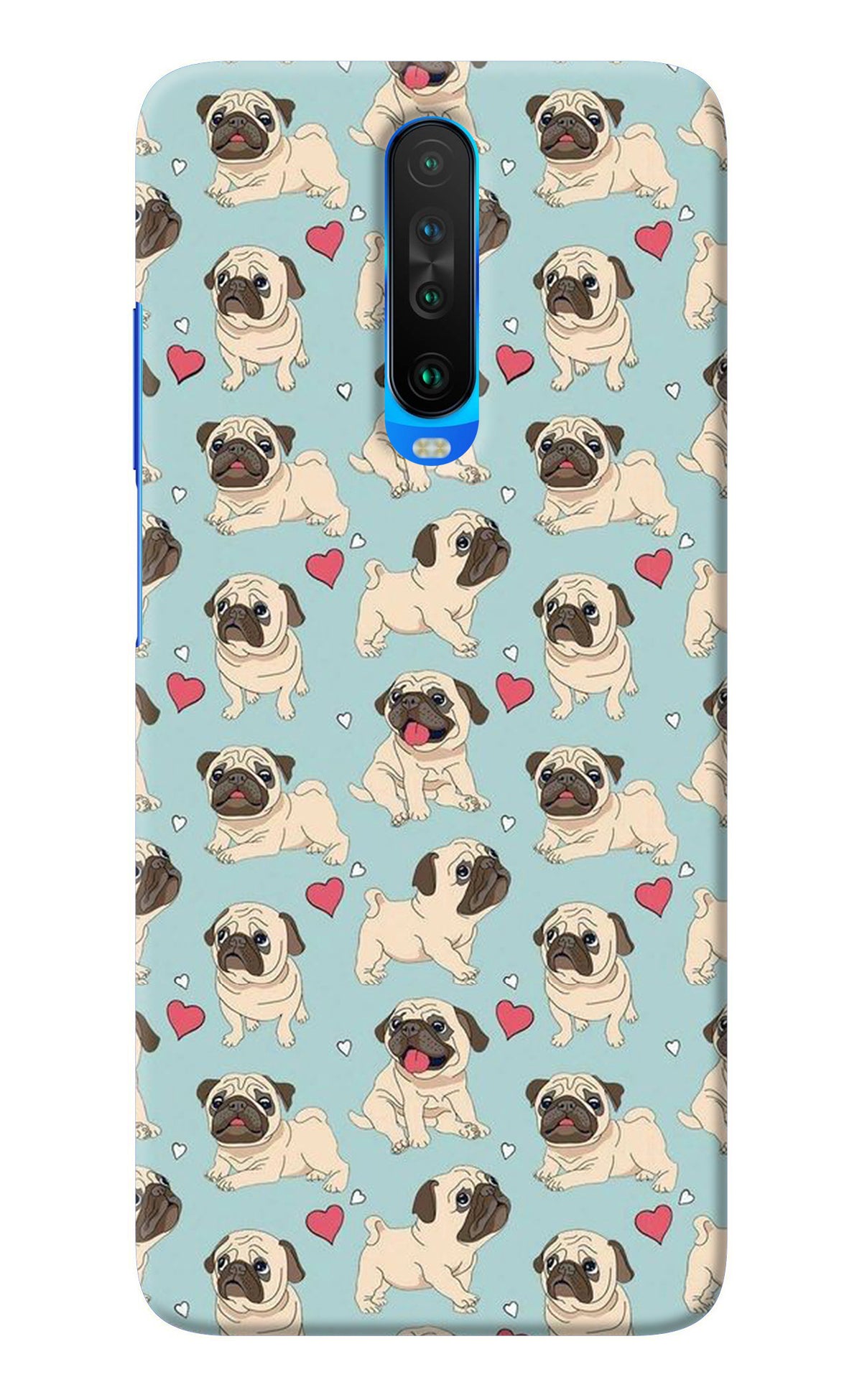 Pug Dog Poco X2 Back Cover