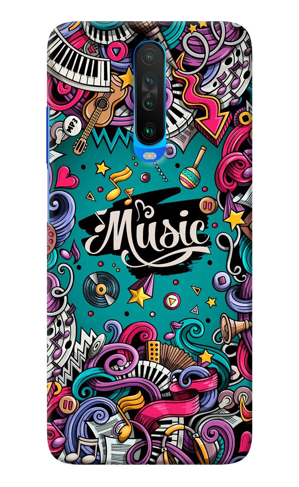 Music Graffiti Poco X2 Back Cover