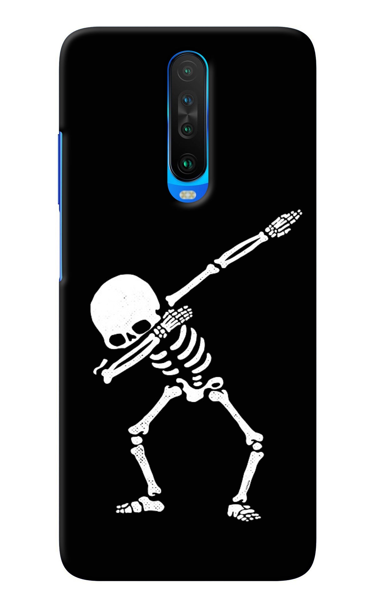 Dabbing Skeleton Art Poco X2 Back Cover