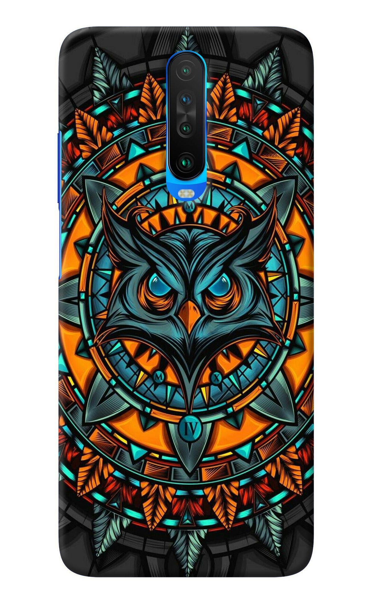 Angry Owl Art Poco X2 Back Cover