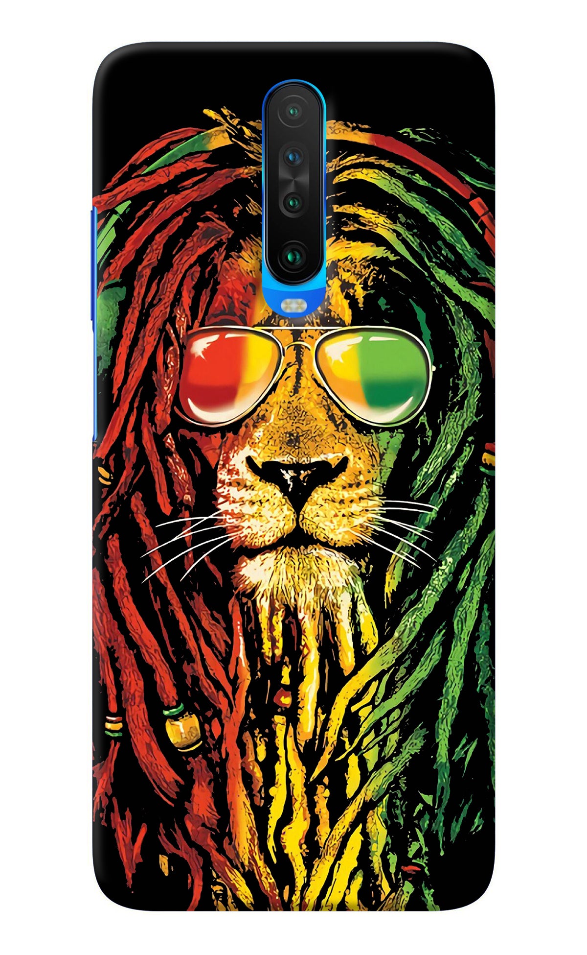 Rasta Lion Poco X2 Back Cover