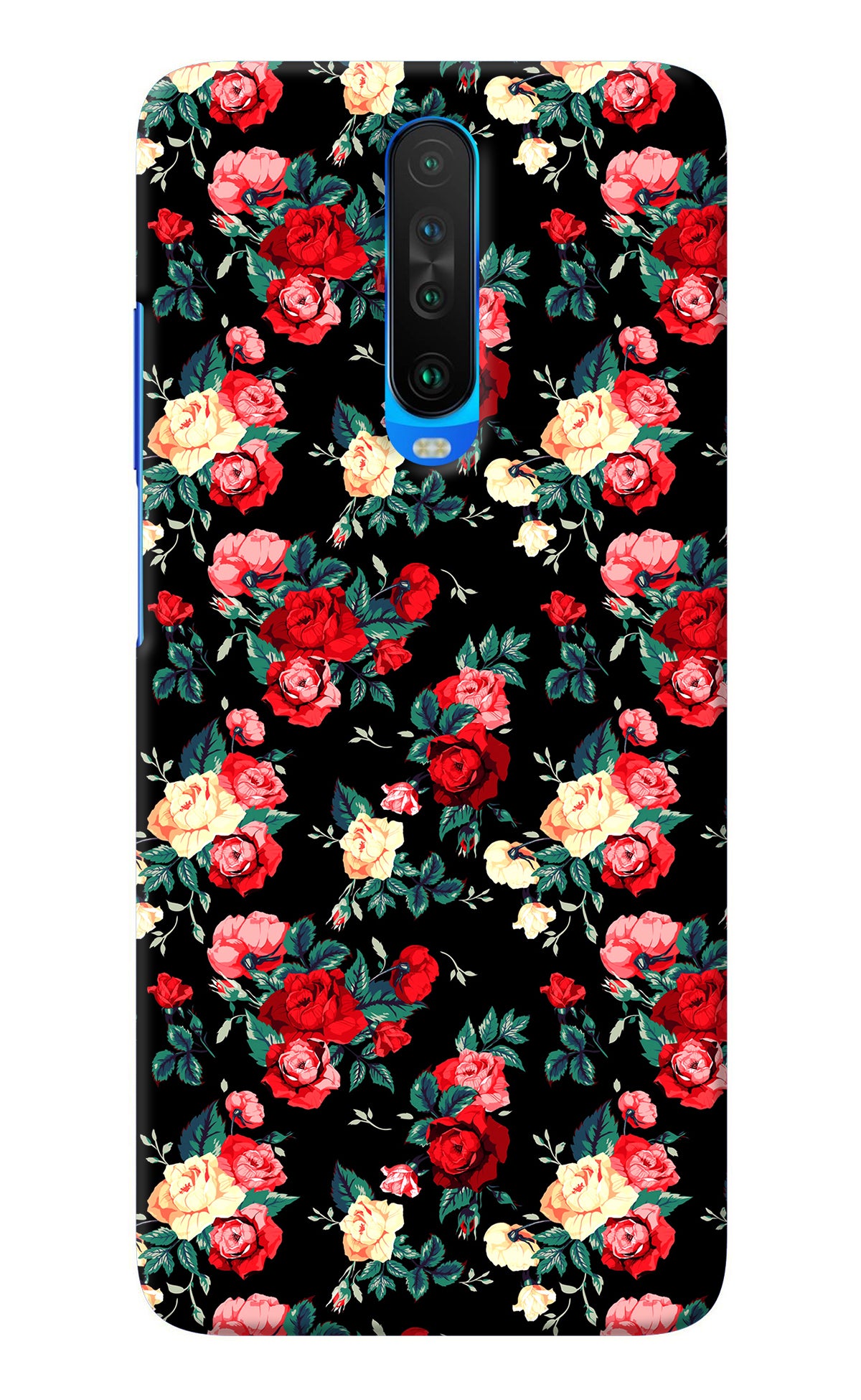 Rose Pattern Poco X2 Back Cover