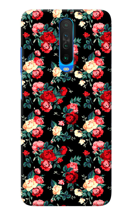 Rose Pattern Poco X2 Back Cover