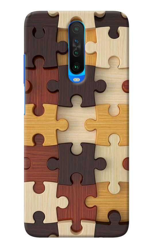 Wooden Puzzle Poco X2 Back Cover