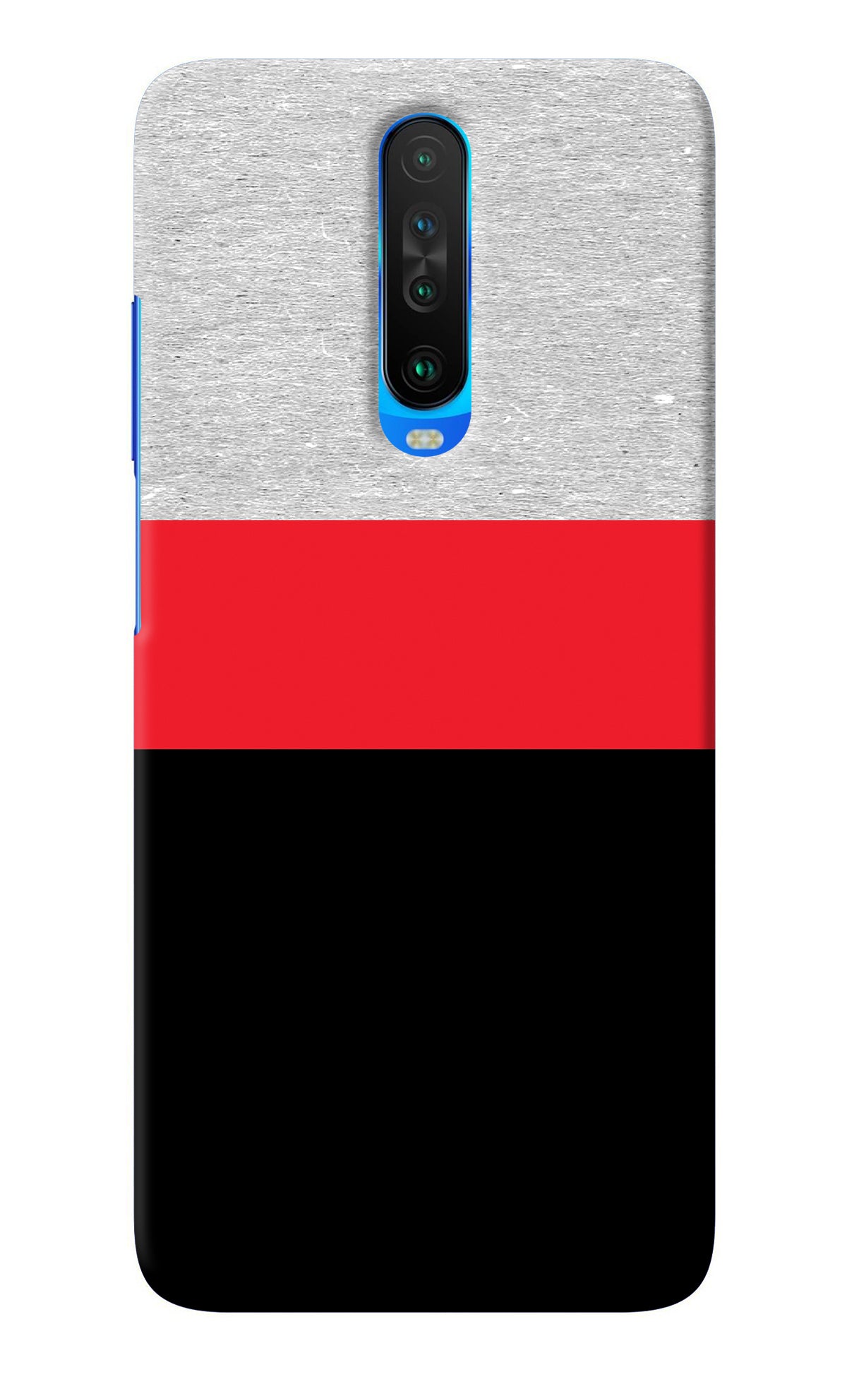 Tri Color Pattern Poco X2 Back Cover