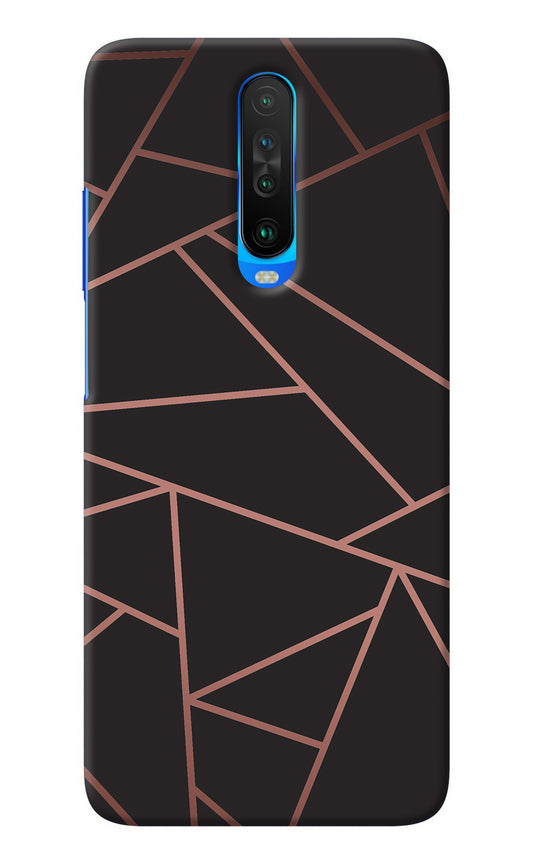 Geometric Pattern Poco X2 Back Cover