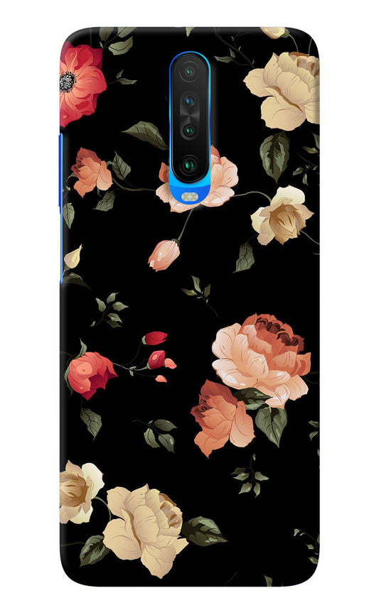 Flowers Poco X2 Back Cover