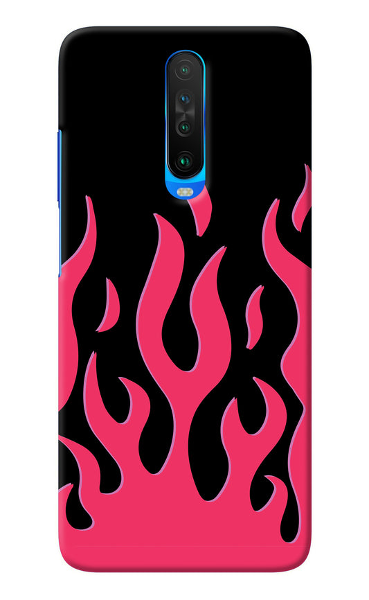 Fire Flames Poco X2 Back Cover