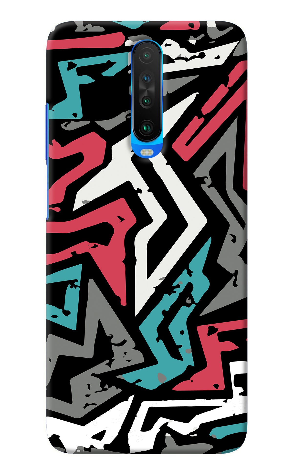 Geometric Graffiti Poco X2 Back Cover