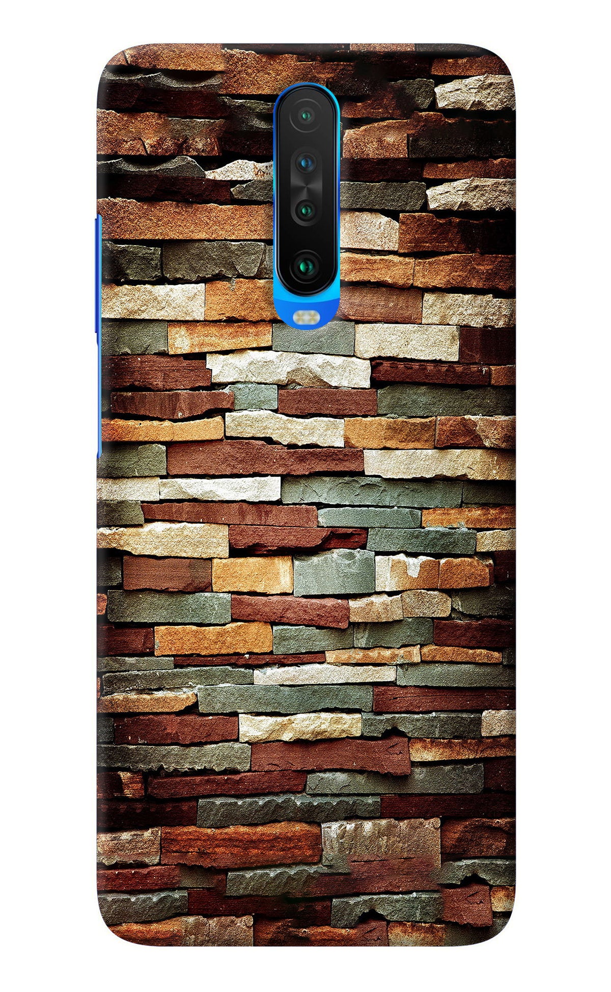 Bricks Pattern Poco X2 Back Cover