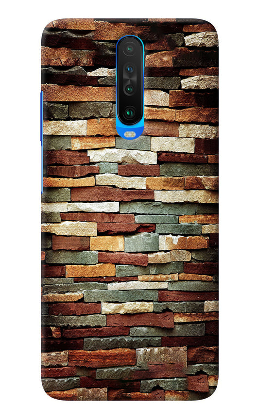 Bricks Pattern Poco X2 Back Cover