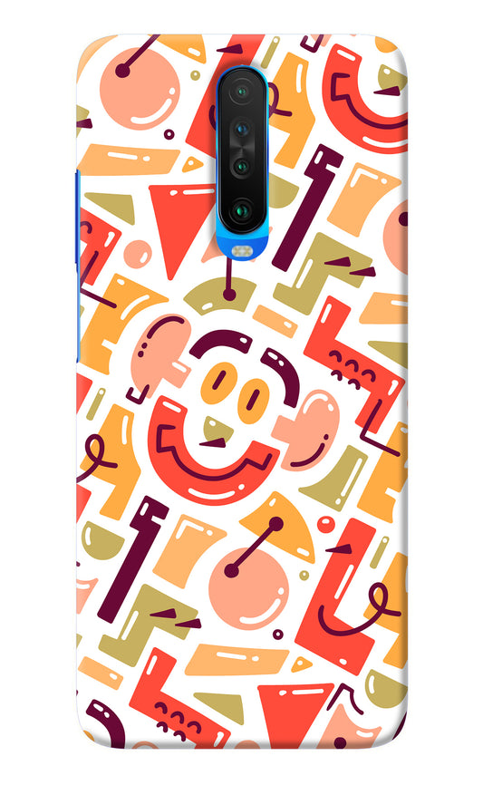 Doodle Pattern Poco X2 Back Cover