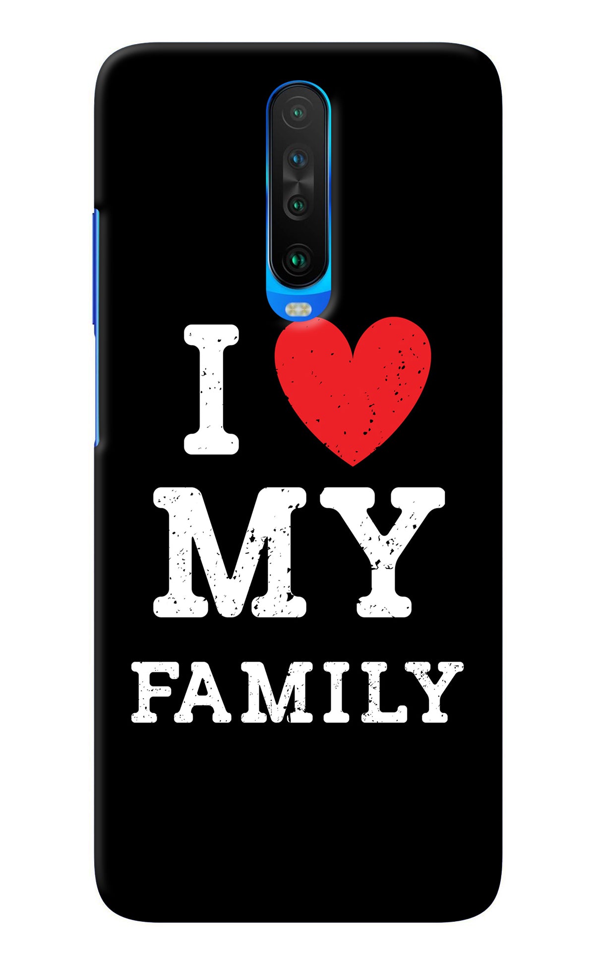 I Love My Family Poco X2 Back Cover